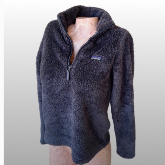 Dark Blue Sherpa Sweatshirt 1/4-Zip - Picture 6 of 7
